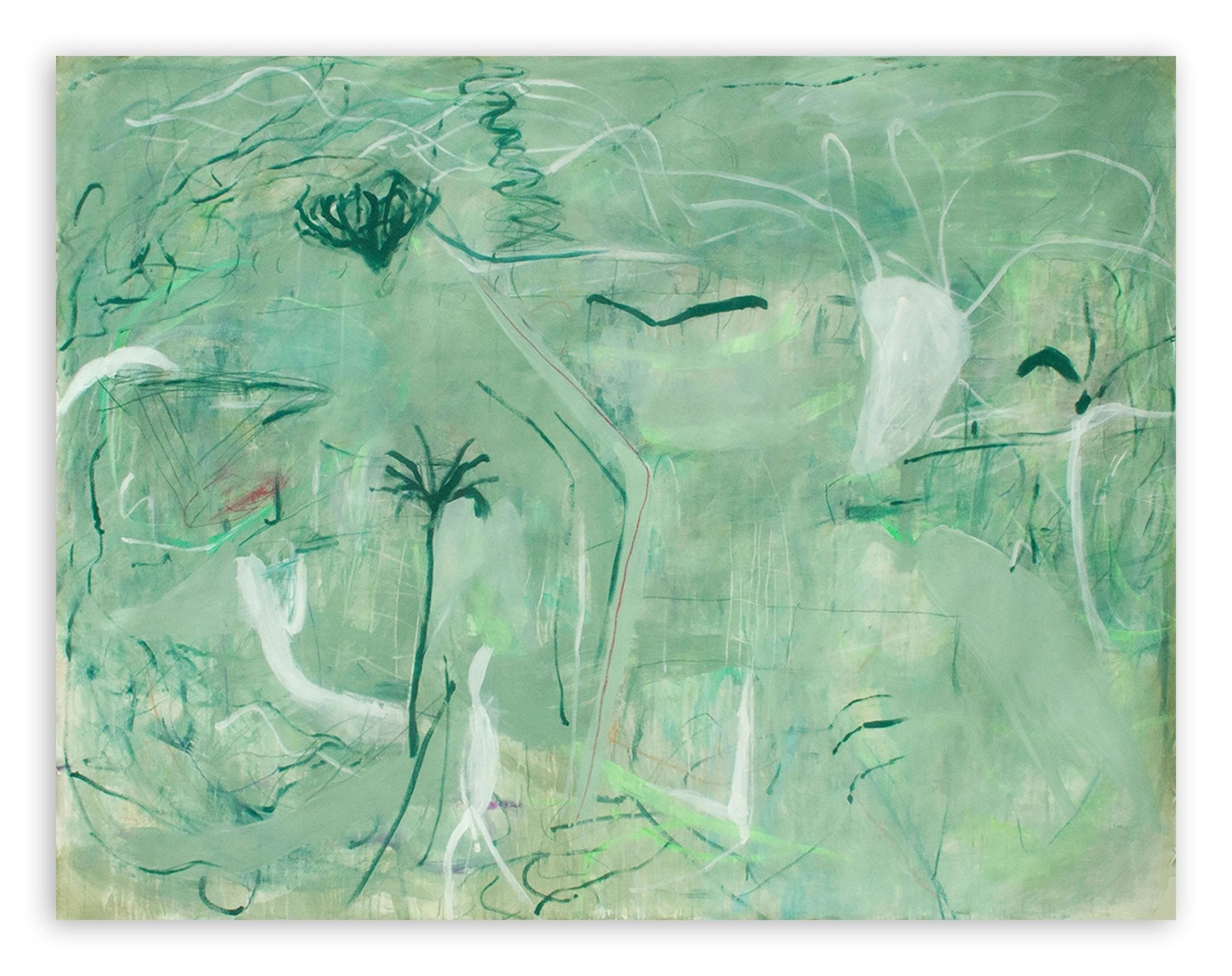 That is Why You Will Get Through This White Desert - Macha Poynder - Abstract Painting - Ideelart