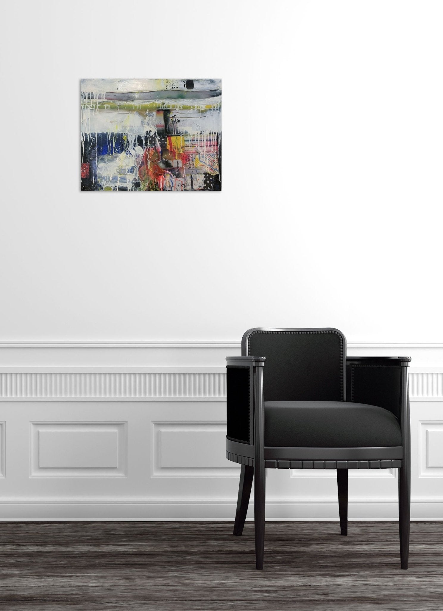 Milbrook in Pink - Robert Baribeau - Abstract Painting - Ideelart