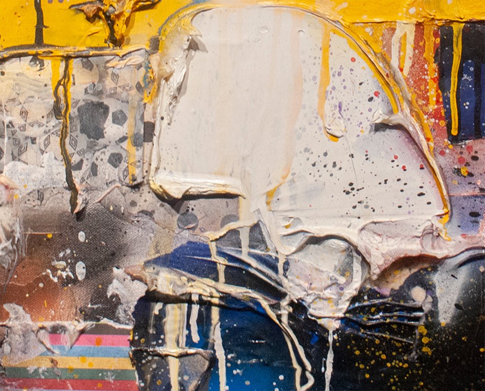 Untitled - Blue - Robert Baribeau - Abstract Painting - Ideelart