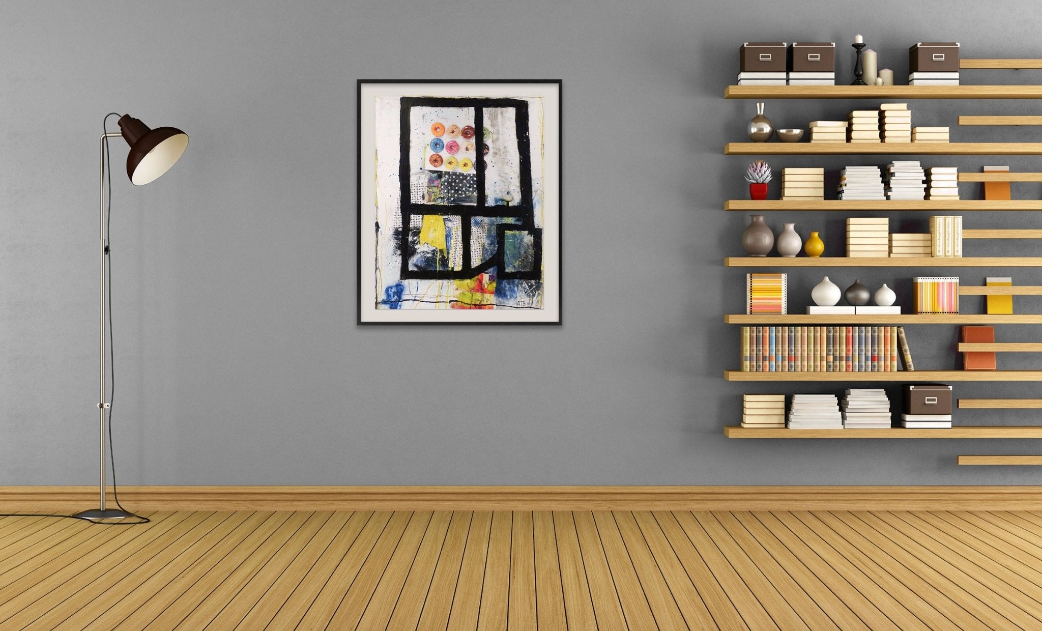 Color Trac 27 - Robert Baribeau - Abstract Painting - Ideelart