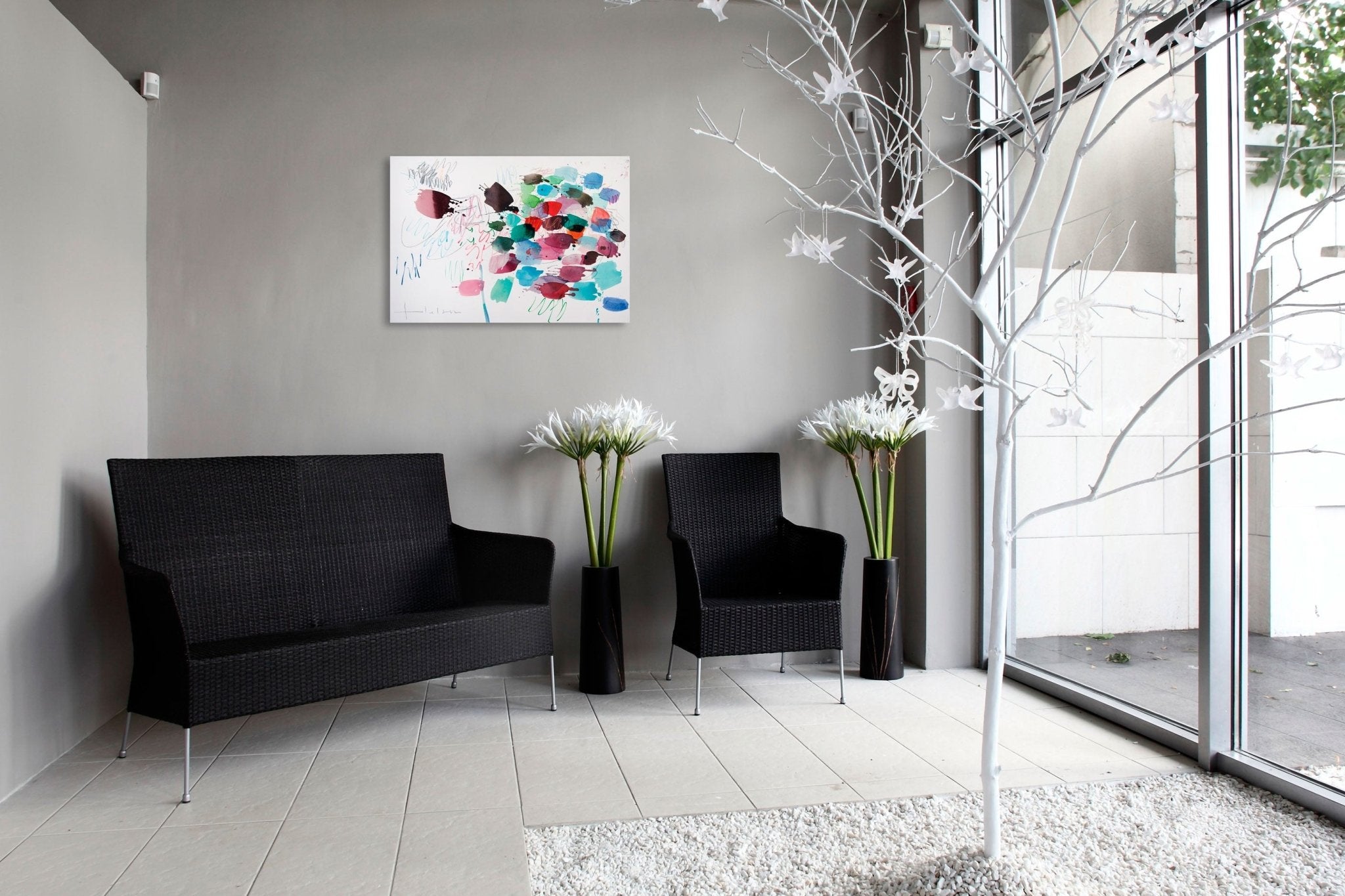 Schwarm - Greet Helsen - Abstract Painting - Ideelart