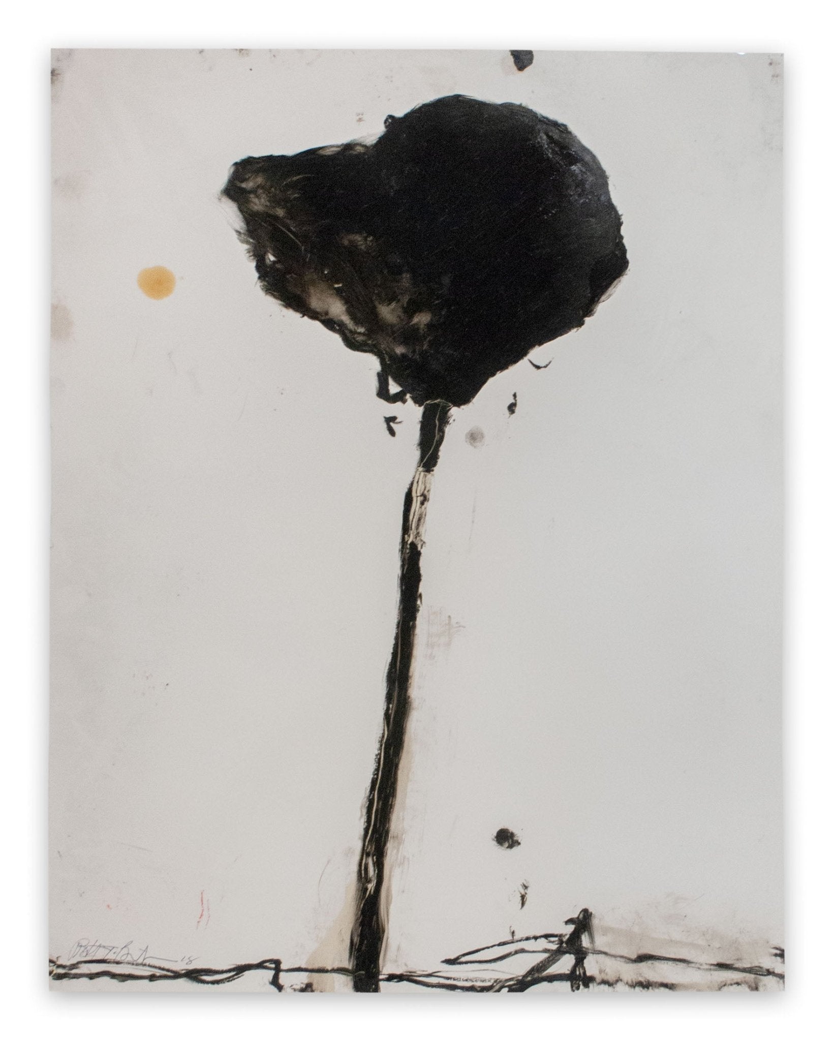 Stem in Black 4 - Robert Baribeau - Abstract Painting - Ideelart