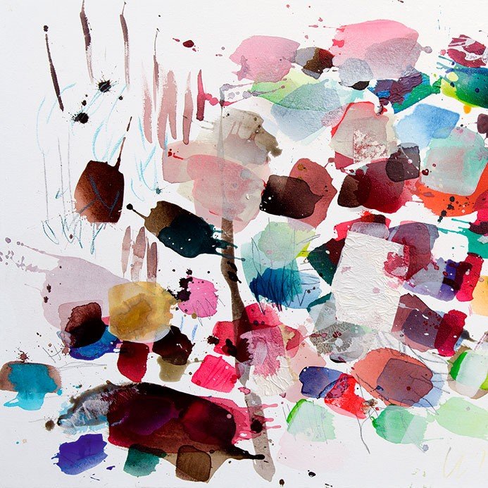 Idyll - Greet Helsen - Abstract Painting - Ideelart