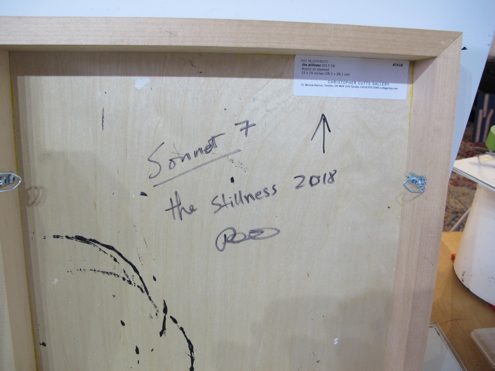 the stillness - Pat McDermott - Abstract Painting - Ideelart