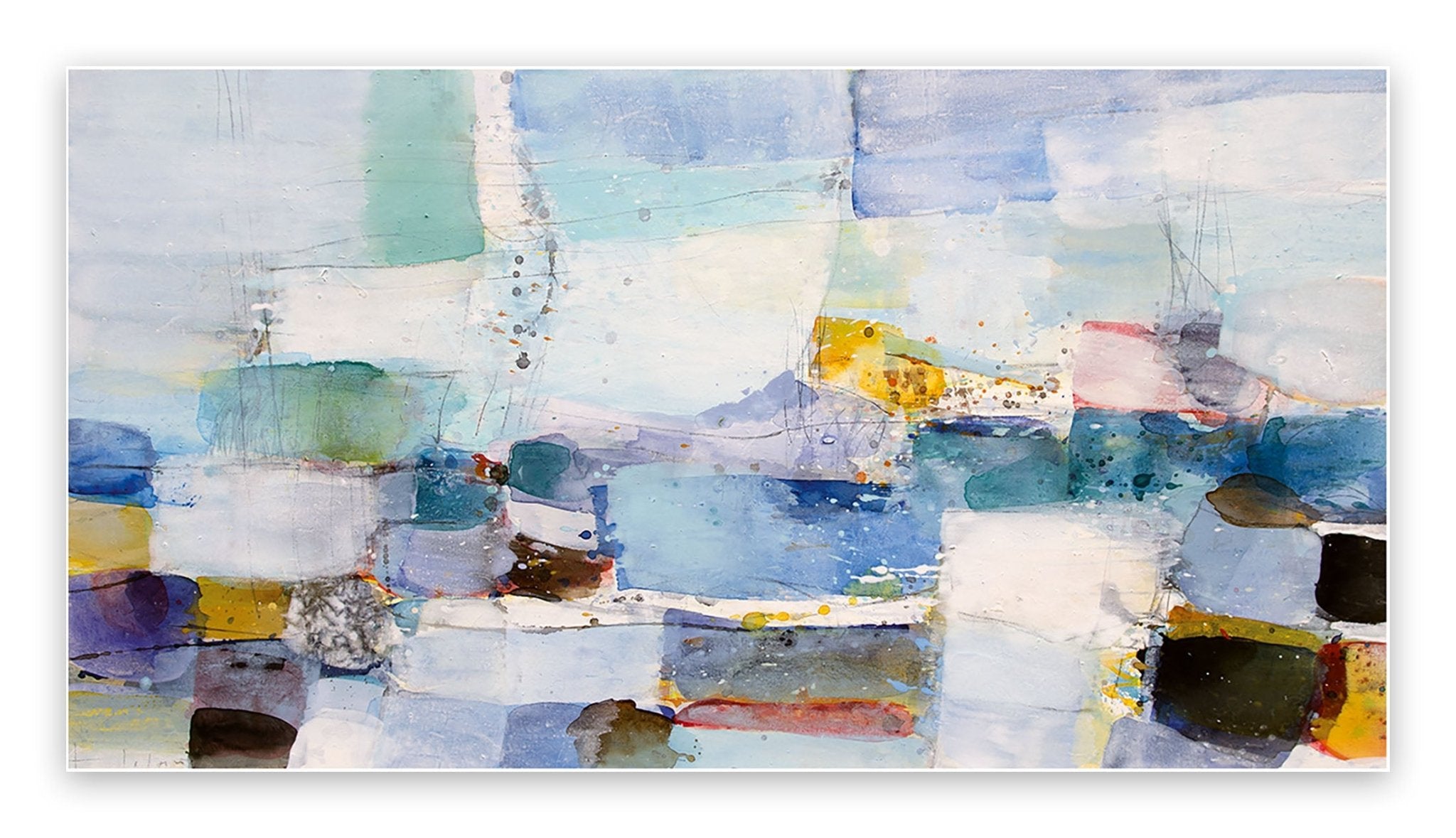 Verspielte See - Greet Helsen - Abstract Painting - Ideelart