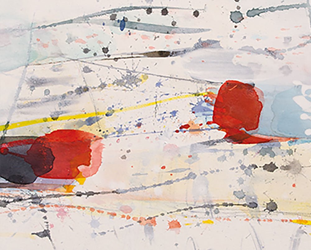 A fragile balance - Greet Helsen - Abstract Painting - Ideelart