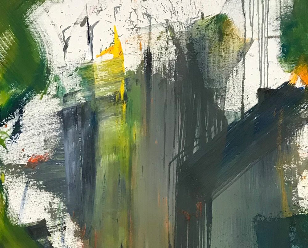 Neon Crickets - Tommaso Fattovich - Abstract Painting - Ideelart