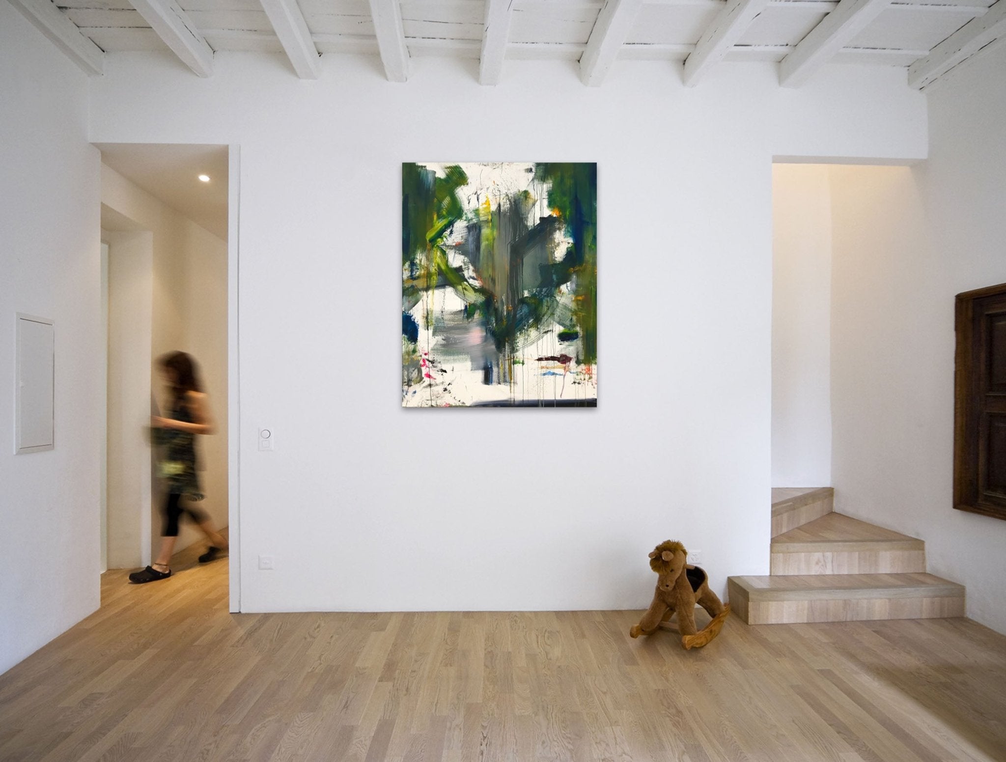 Neon Crickets - Tommaso Fattovich - Abstract Painting - Ideelart