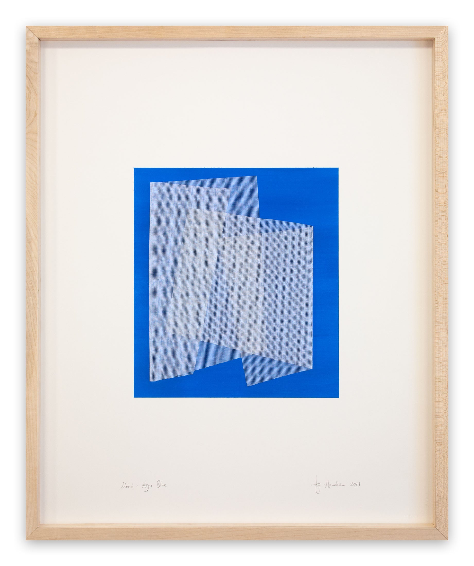 Moiré Azur Blue