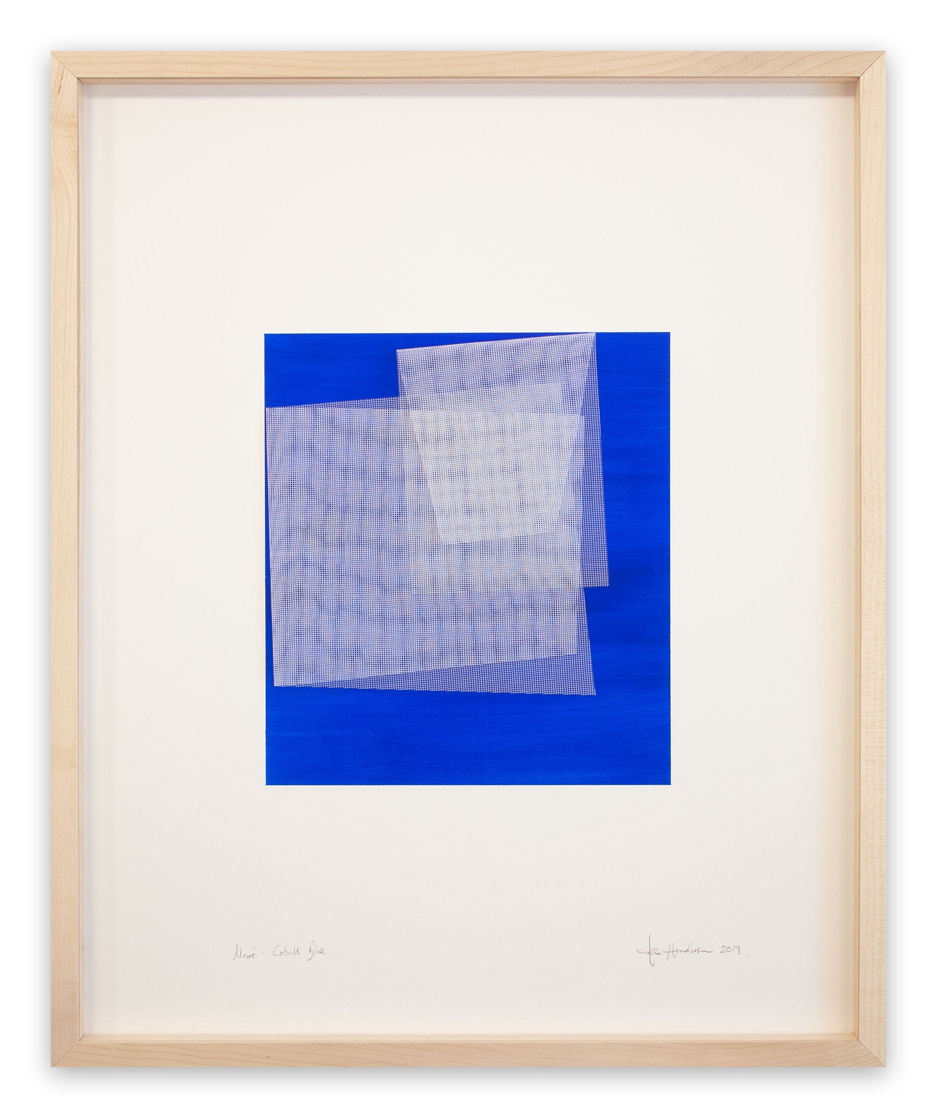 Moiré Cobalt Blue
