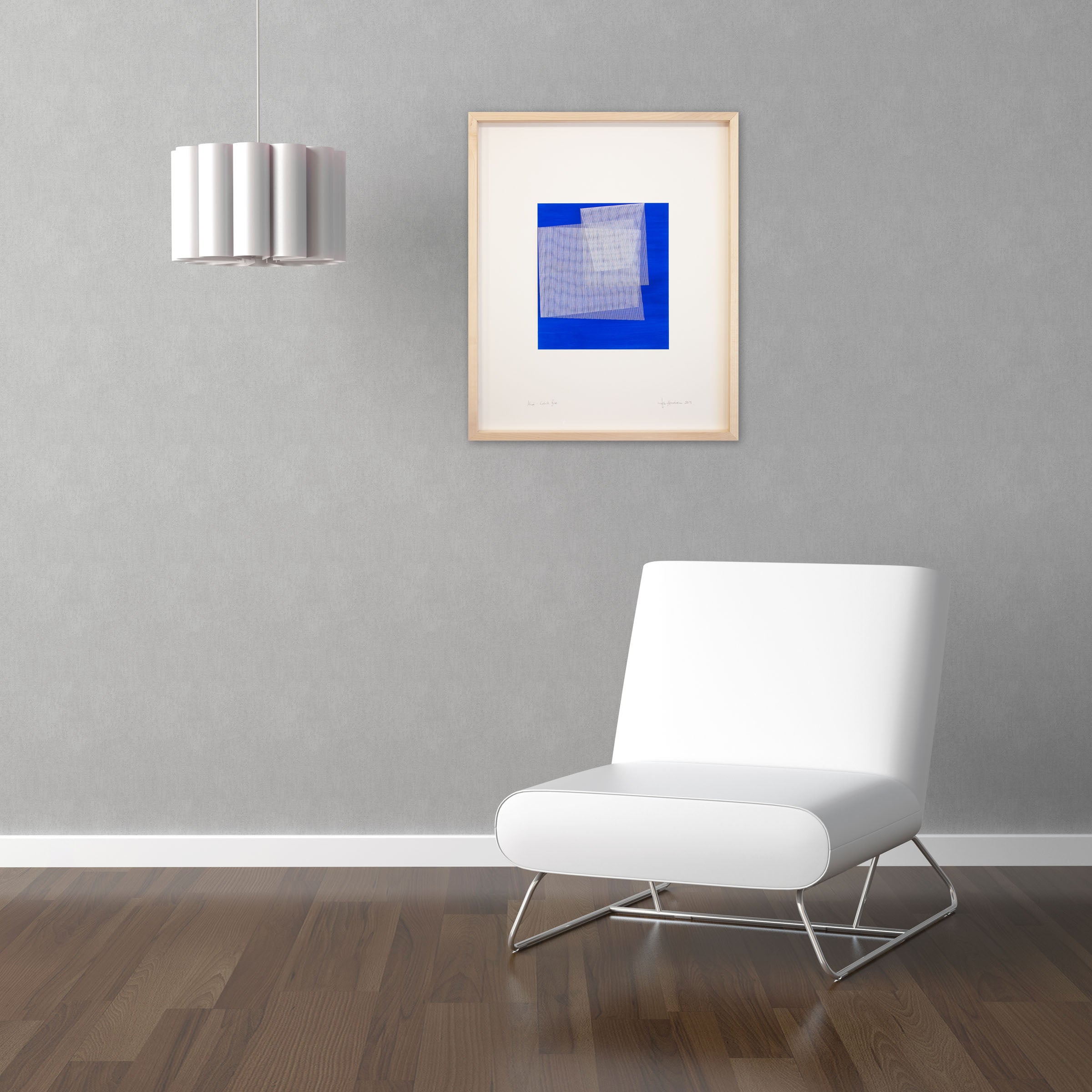 Moiré Cobalt Blue