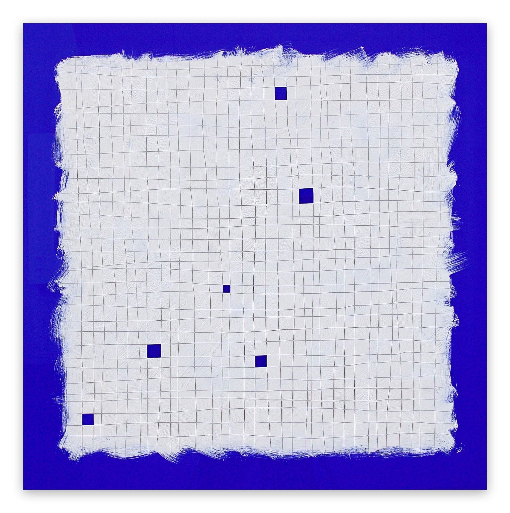 Luck of the Devil - Blue - Tom Henderson - Abstract Painting - Ideelart