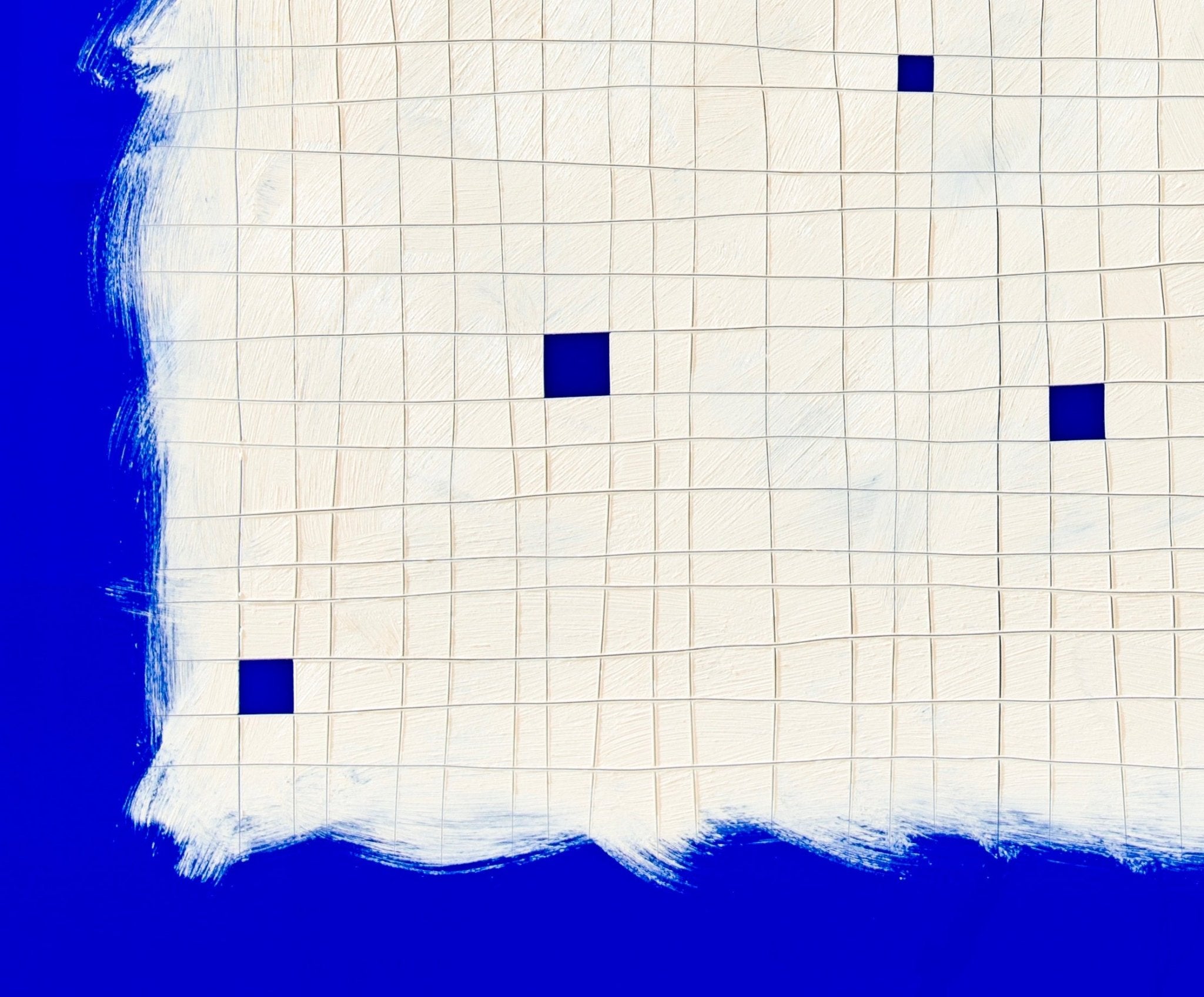 Luck of the Devil - Blue - Tom Henderson - Abstract Painting - Ideelart