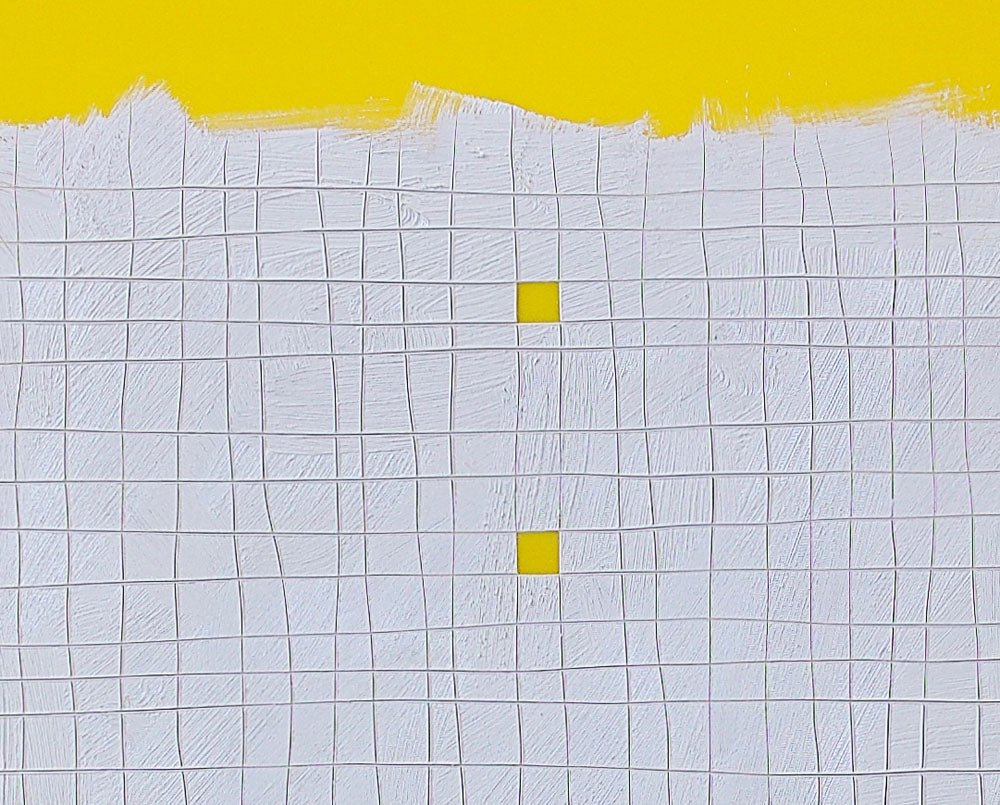 Luck of the Devil - Yellow - Tom Henderson - Abstract Painting - Ideelart