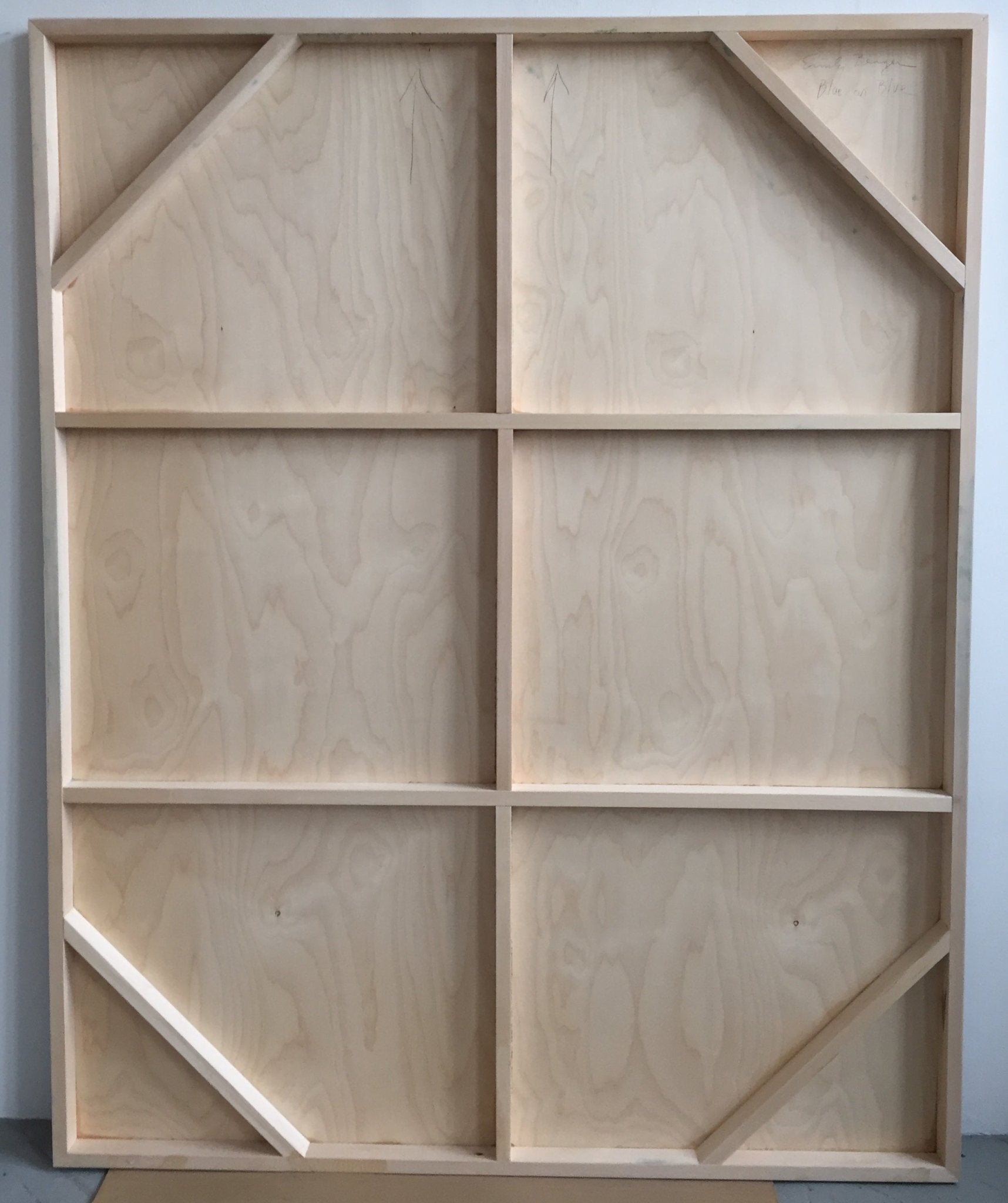 Blue on Blue - Emily Berger - Abstract Painting - Ideelart