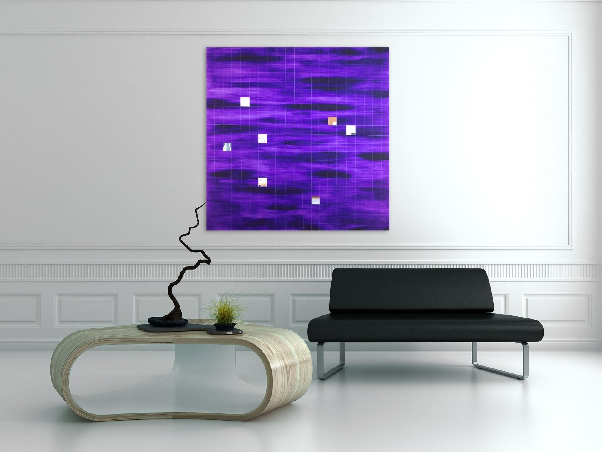 Club of Squares - Tom Henderson - Abstract Painting - Ideelart