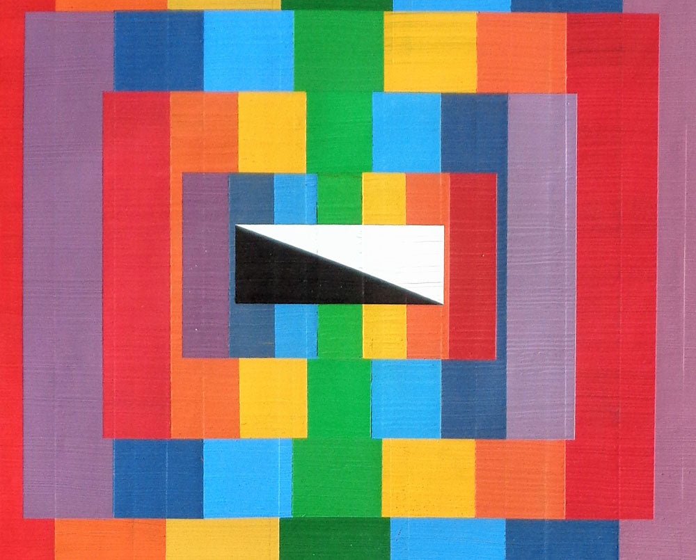 Organic Geometry (Spectrum I) - Michael Barringer - Abstract Painting - Ideelart