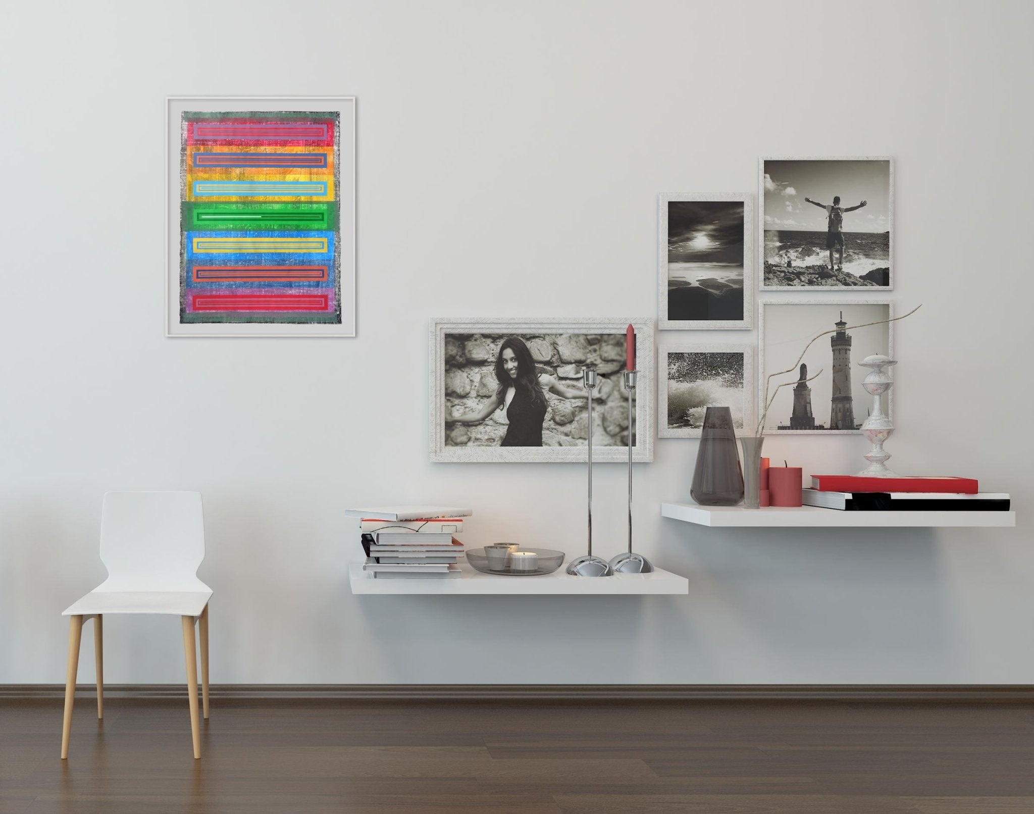 Organic Geometry (Spectrum II) - Michael Barringer - Abstract Painting - Ideelart