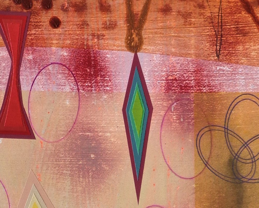 Cave Quilt - Michael Barringer - Abstract Painting - Ideelart