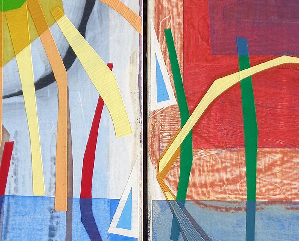 Bloomstone (Day Into Night) - Michael Barringer - Abstract Painting - Ideelart