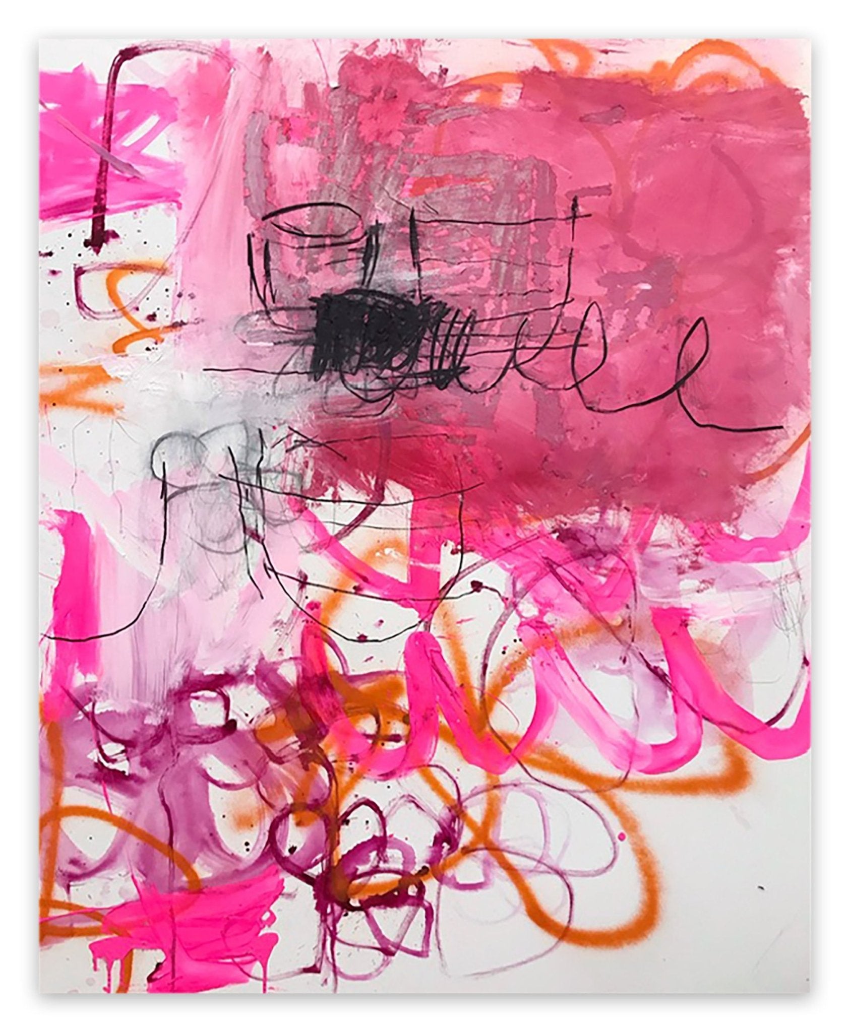 Floral encounters, suddenly - Manuela Karin Knaut - Abstract Painting - Ideelart