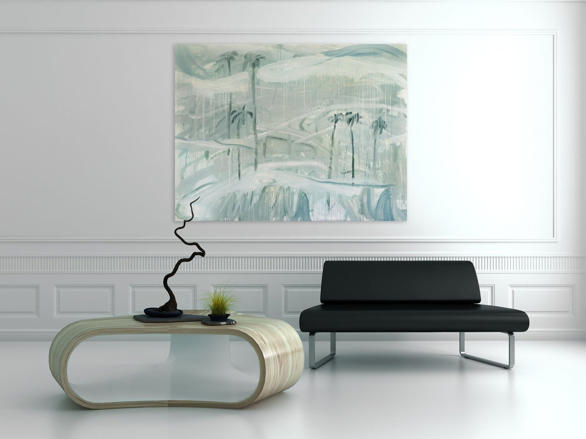 Flying Allies on Their Way to Antelope Valley (to MB) - Macha Poynder - Abstract Painting - Ideelart