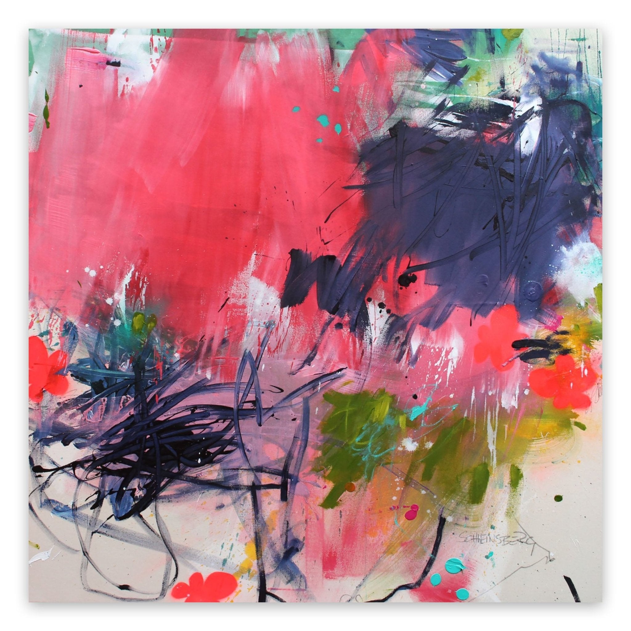 Blumenwiese II - Daniela Schweinsberg - Abstract Painting - Ideelart