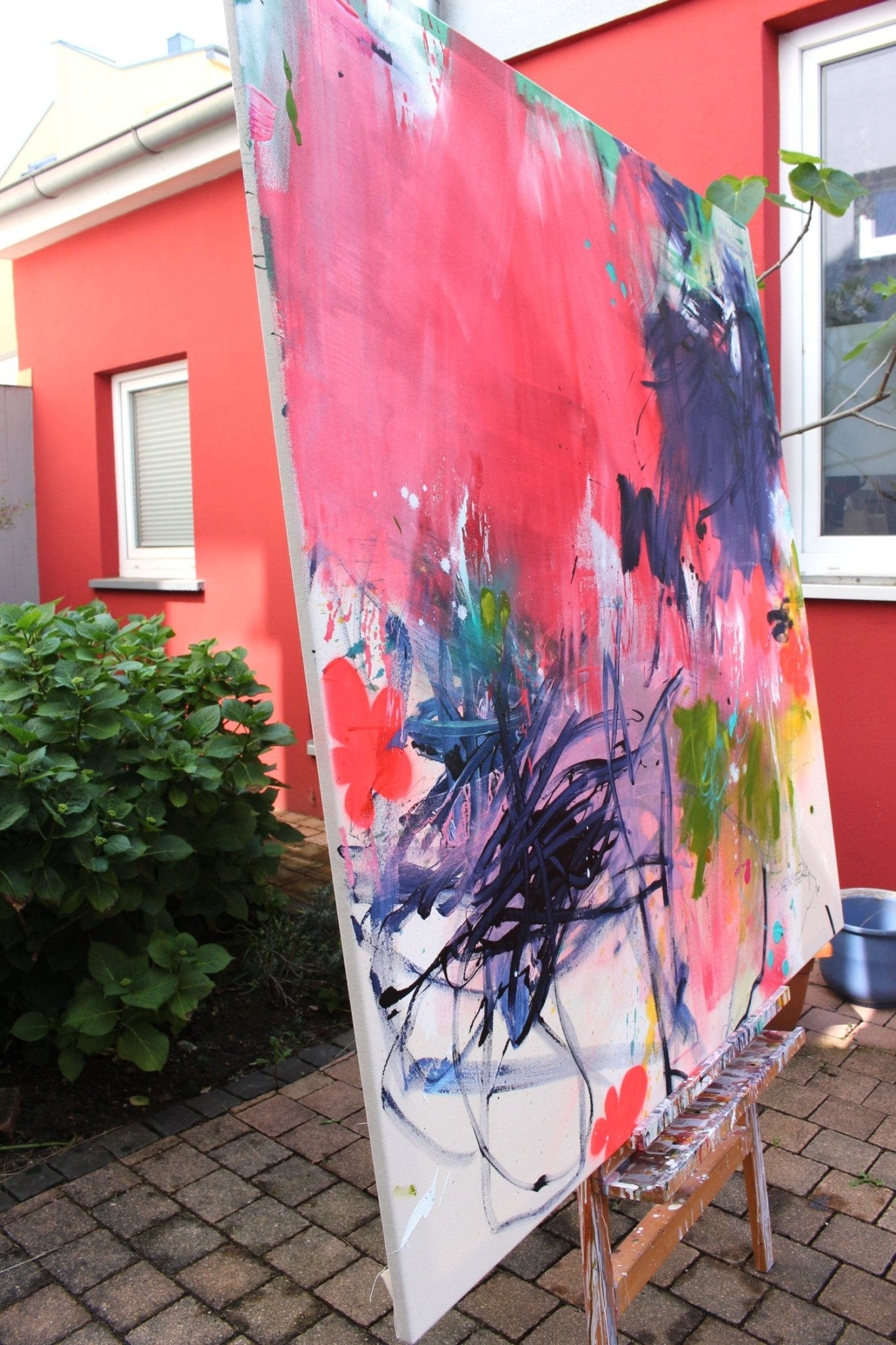 Blumenwiese II - Daniela Schweinsberg - Abstract Painting - Ideelart