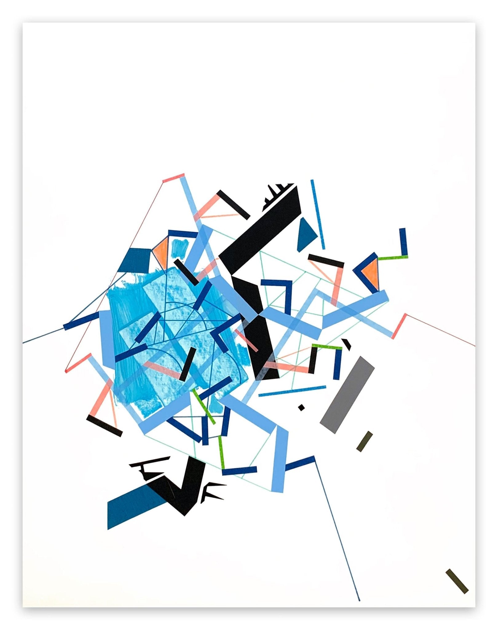 Dive Icehhi 1 - Philippe Halaburda - Abstract Painting - Ideelart