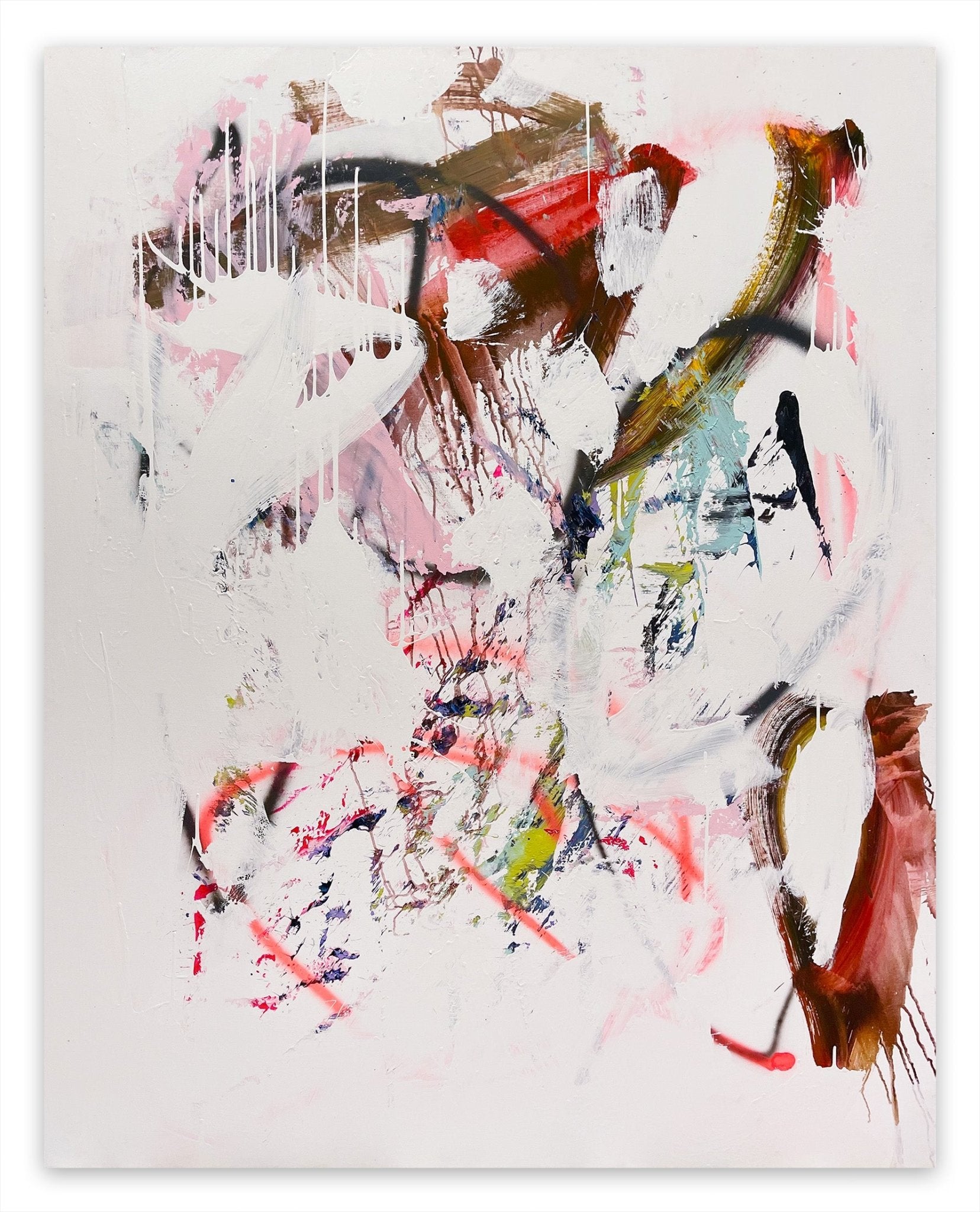 Licking An Orchid - Tommaso Fattovich - Abstract Painting - Ideelart