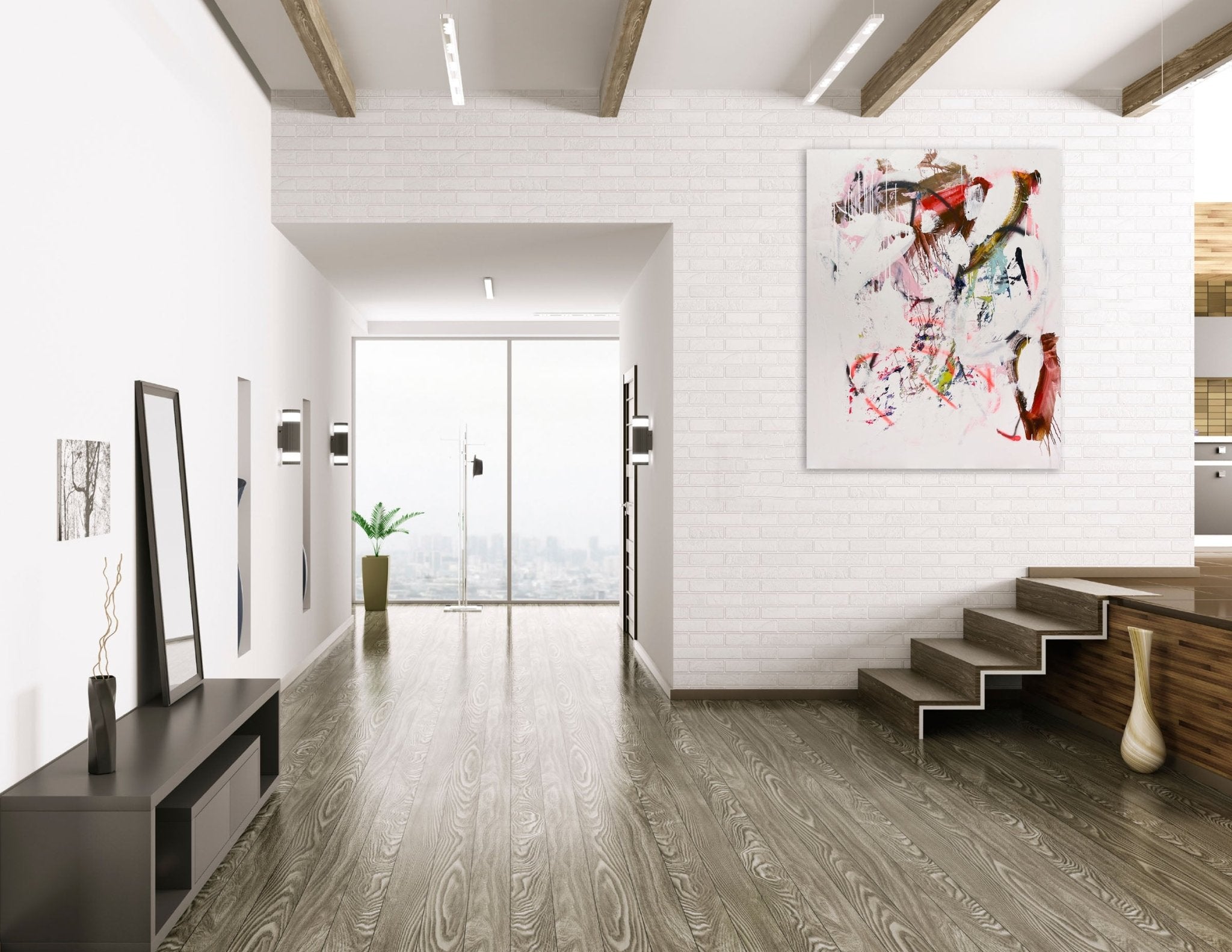 Licking An Orchid - Tommaso Fattovich - Abstract Painting - Ideelart