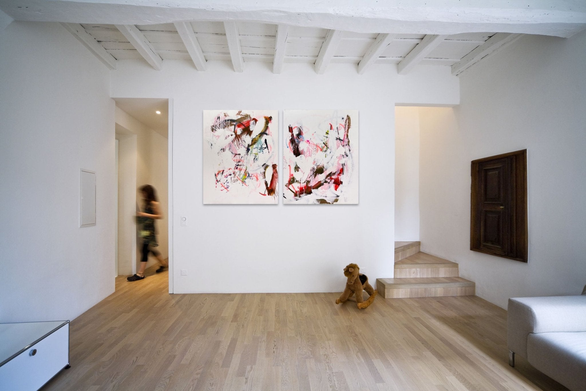 Licking An Orchid - Tommaso Fattovich - Abstract Painting - Ideelart