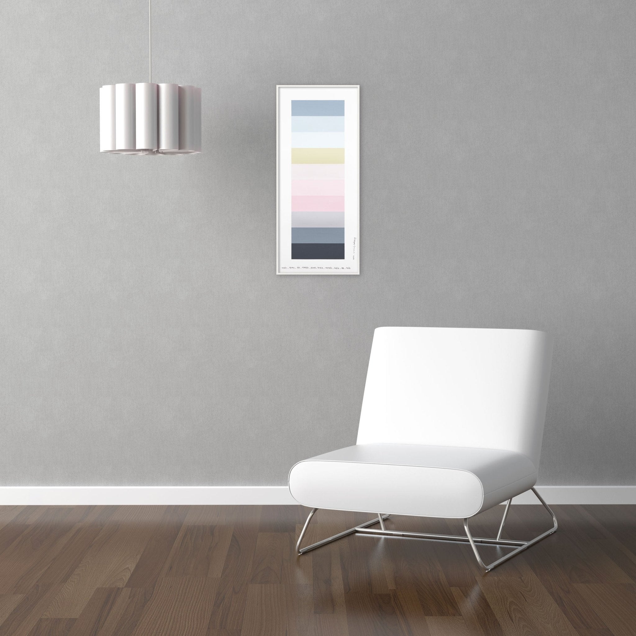 Emotional color chart 148 - Kyong Lee - Abstract Painting - Ideelart