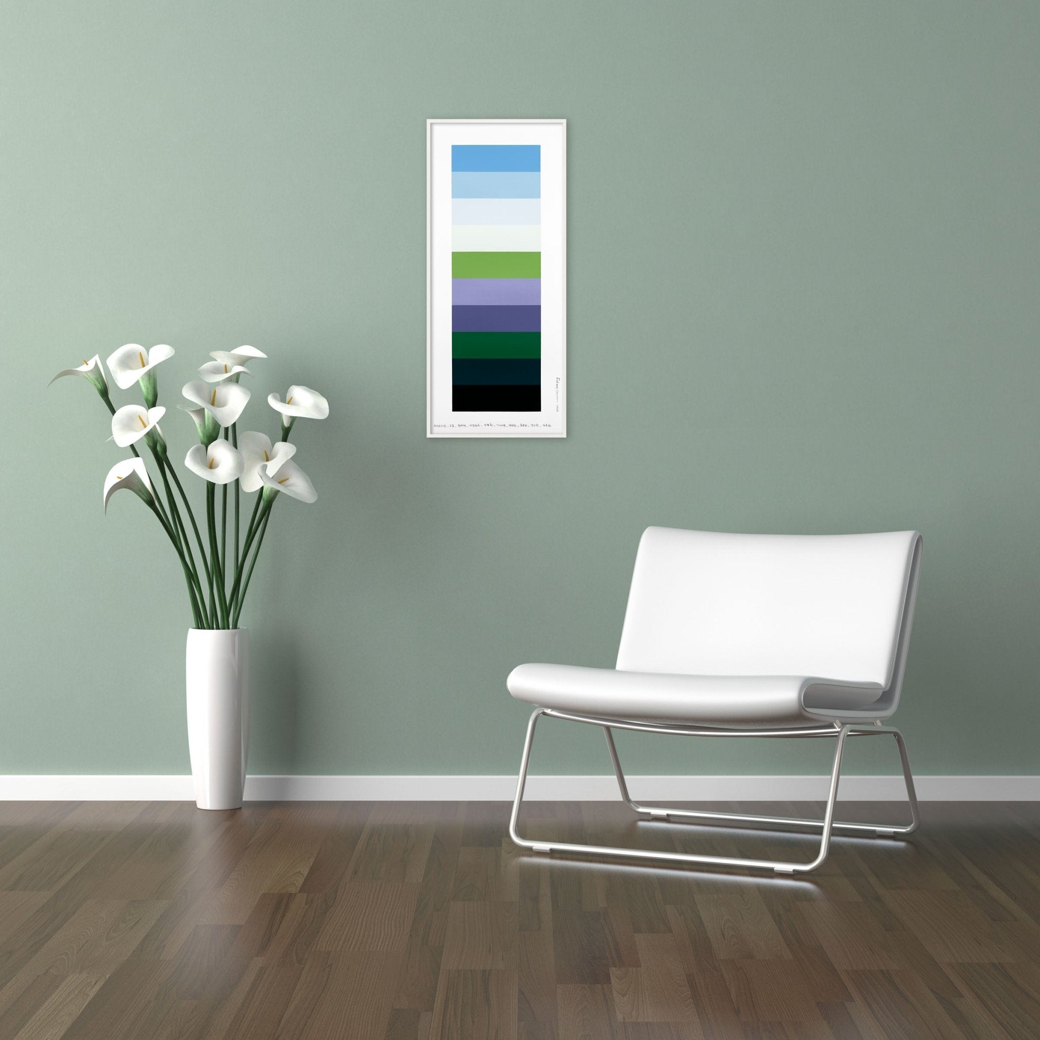 Emotional color chart 149 - Kyong Lee - Abstract Painting - Ideelart