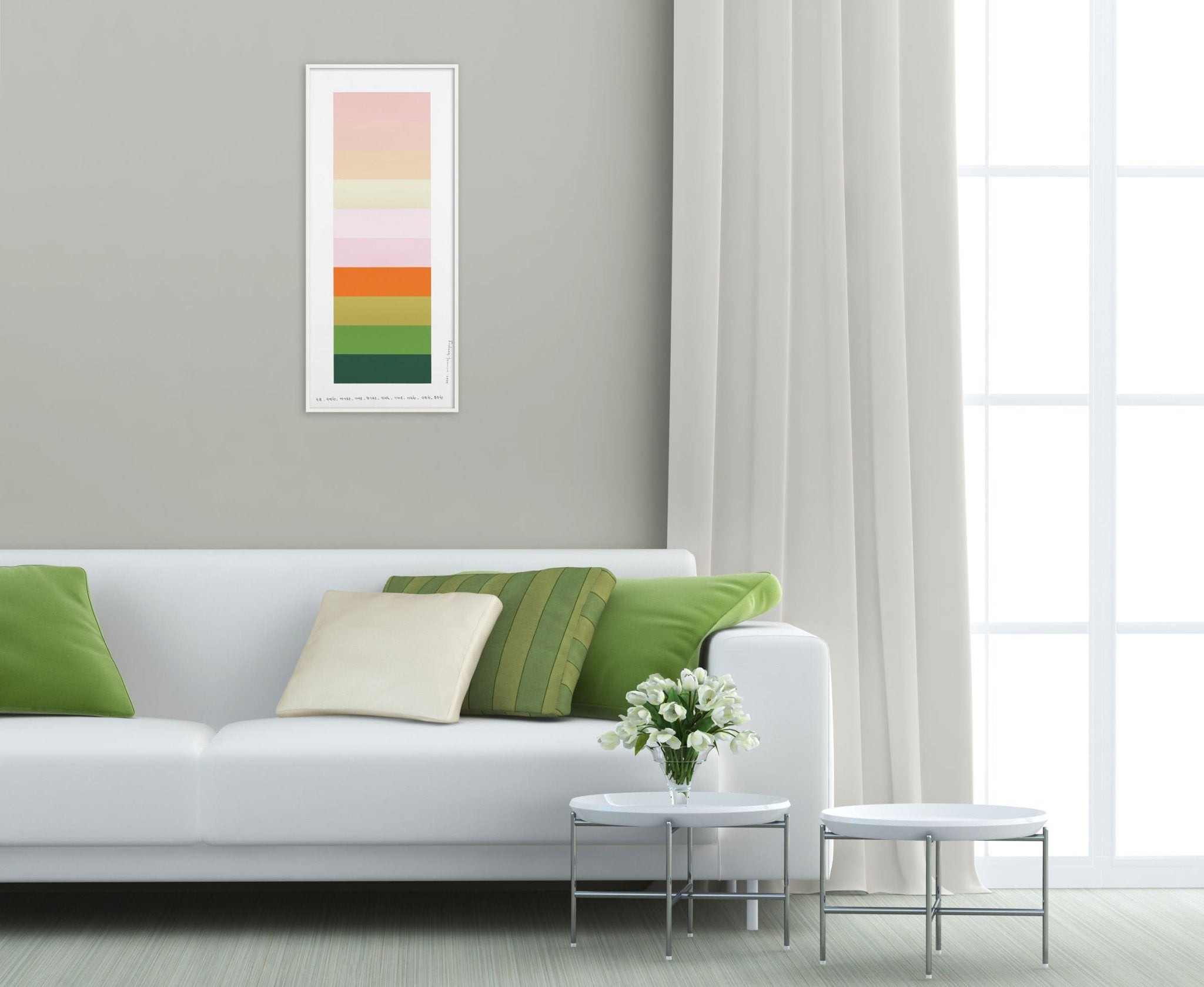 Emotional color chart 150 - Kyong Lee - Abstract Painting - Ideelart