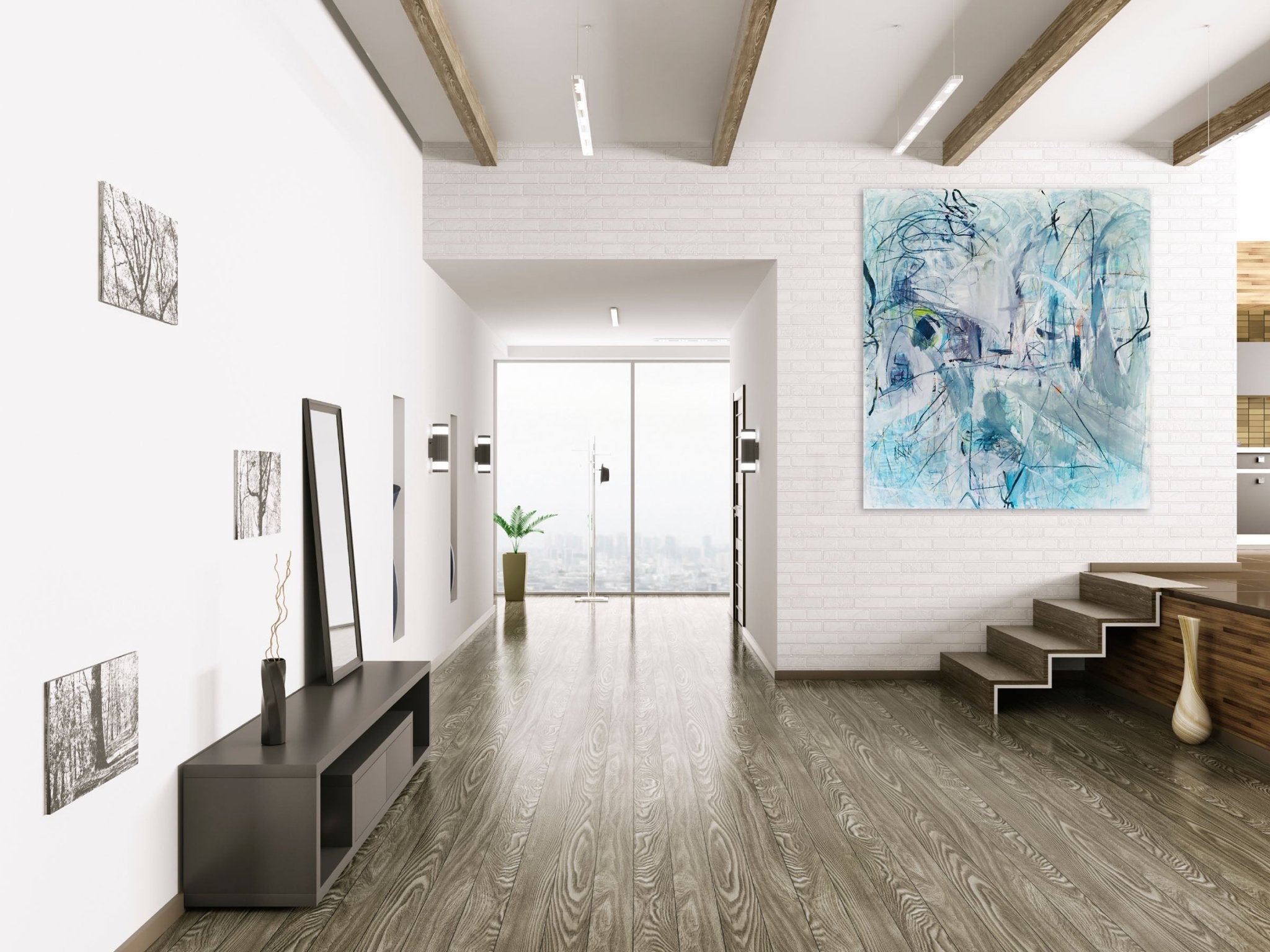 You Never Know Where it Starts - Macha Poynder - Abstract Painting - Ideelart