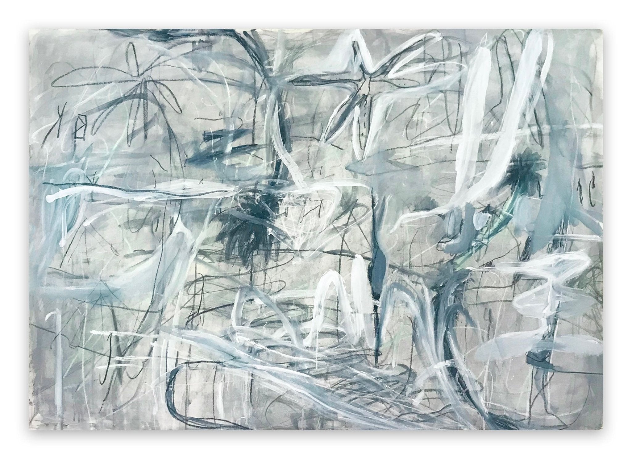 Liquid Geometry of Passion - Macha Poynder - Abstract Painting - Ideelart