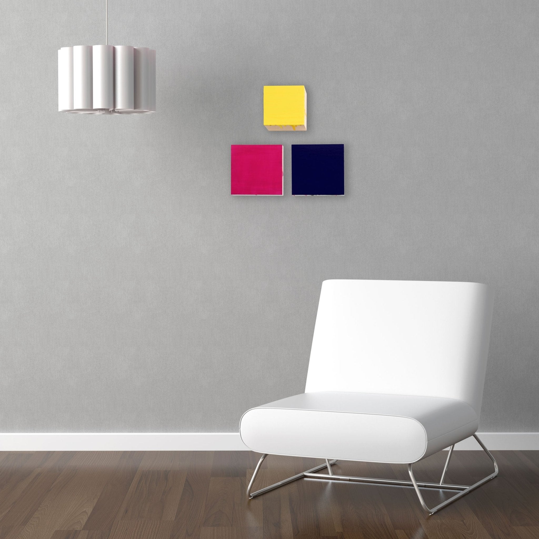 Honey Cream Violet Ink - Anya Spielman - Abstract Painting - Ideelart