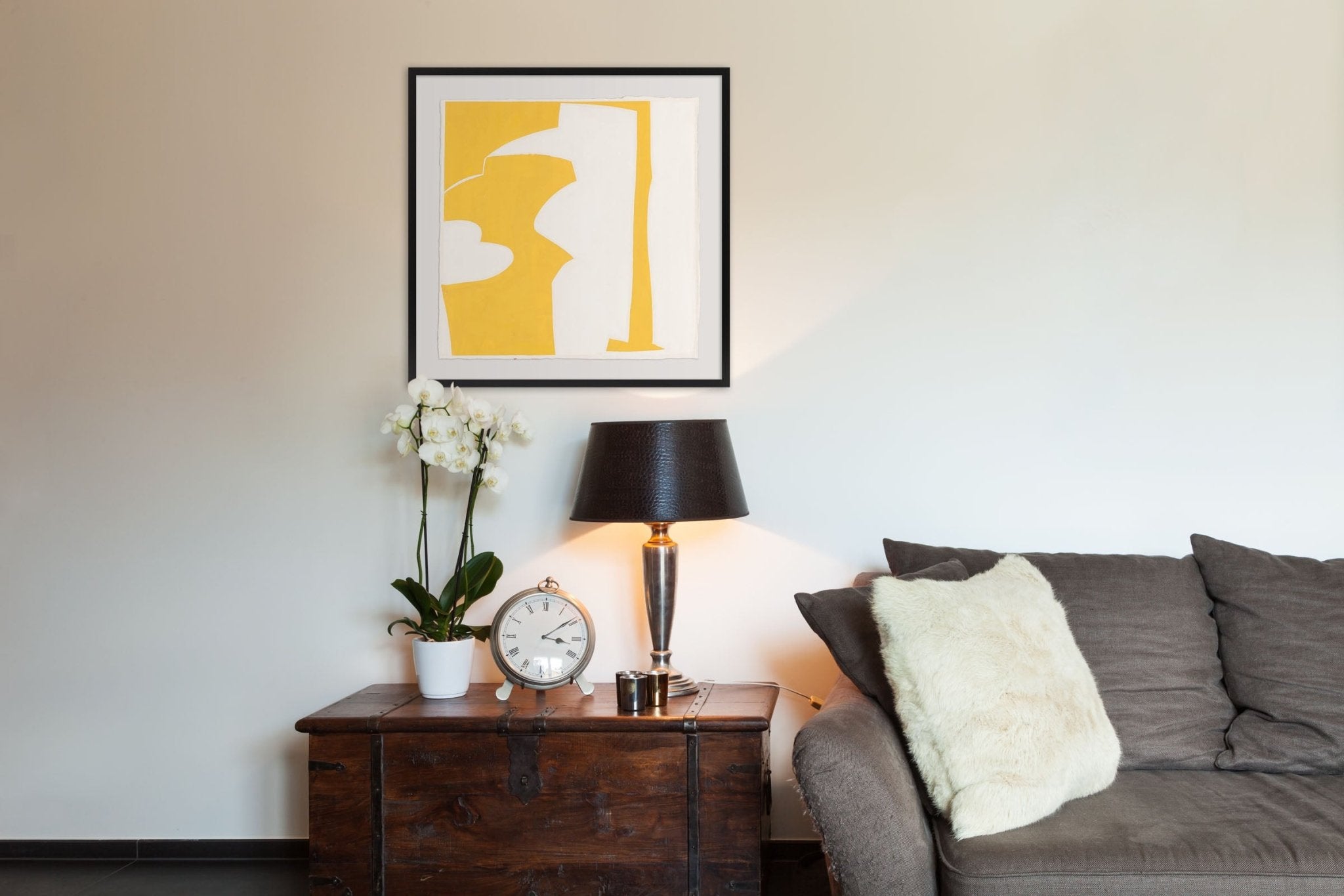 Covers 13 Yellow D - Joanne Freeman - Abstract Painting - Ideelart