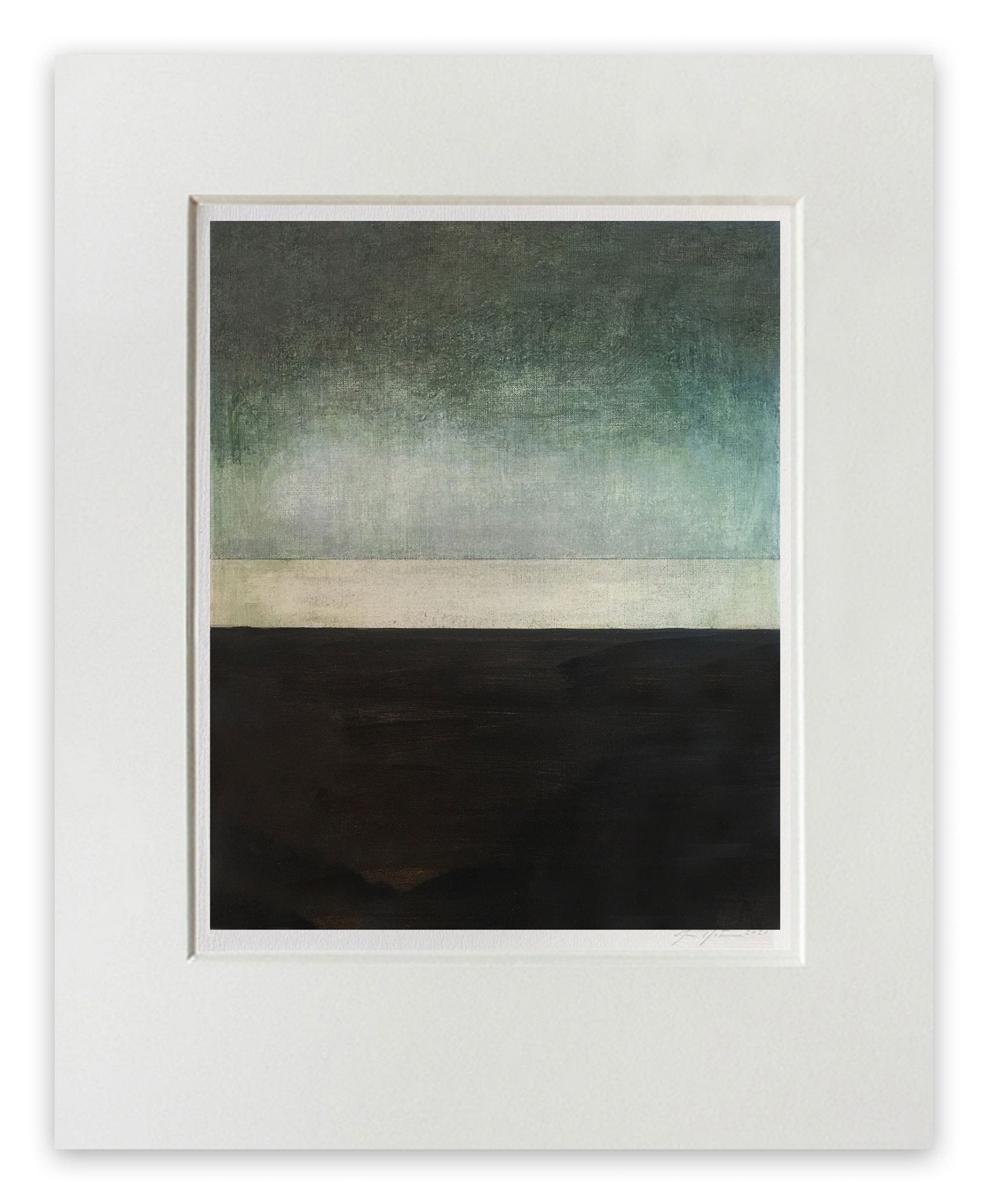 Linear Hush - Janise Yntema - Abstract Painting - Ideelart