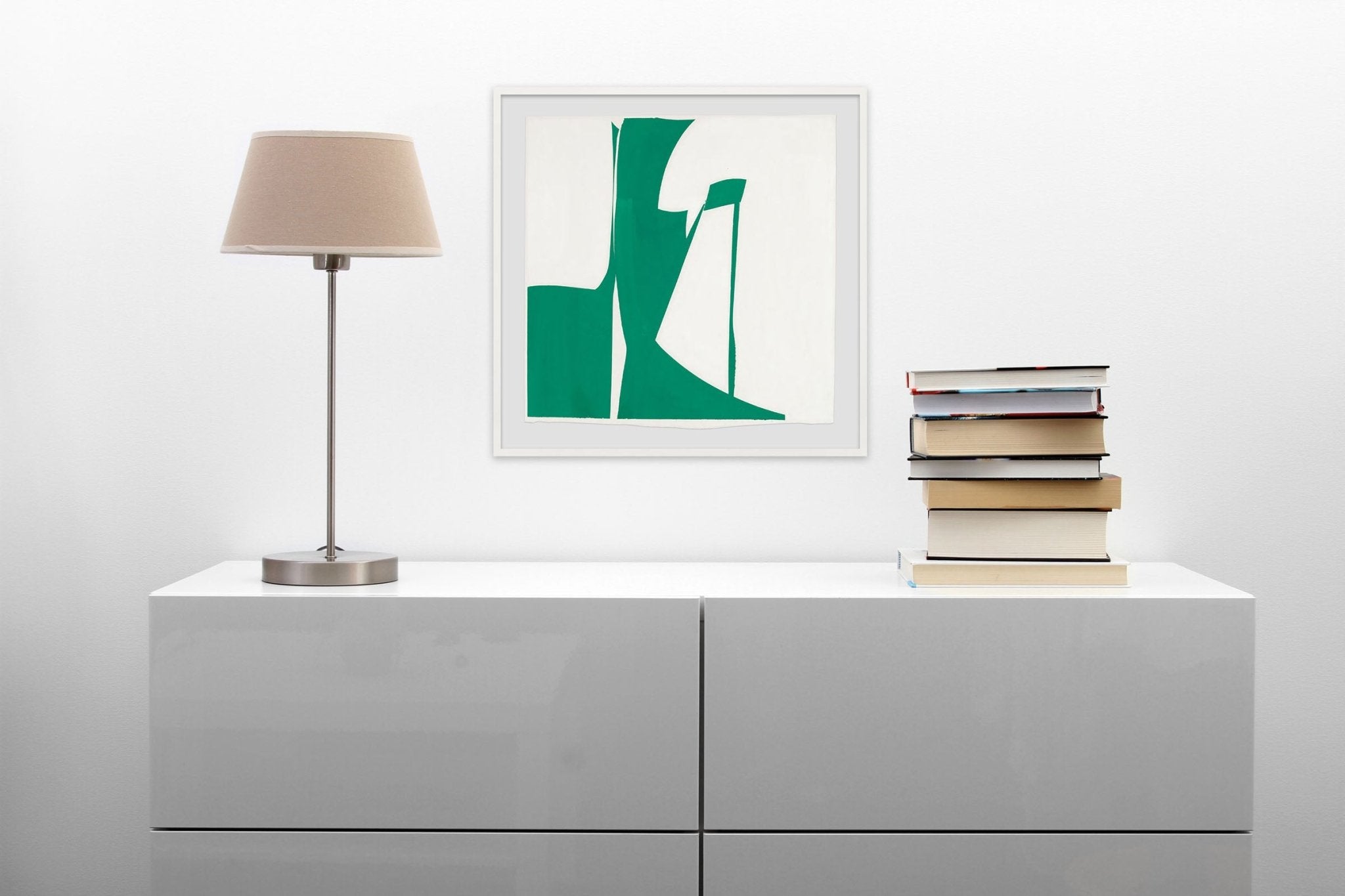 Covers 13 Green - Joanne Freeman - Abstract Painting - Ideelart