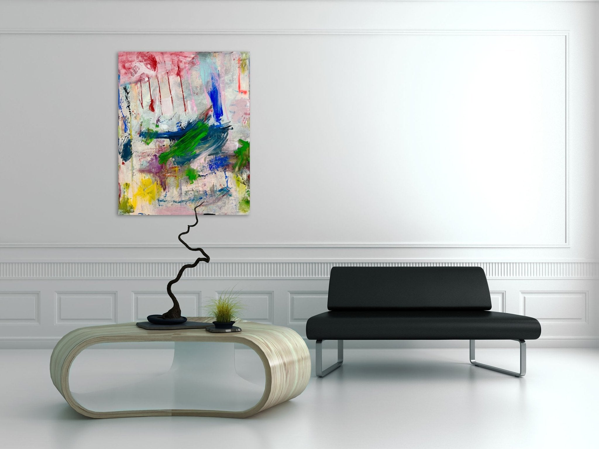 We can get gum - Tommaso Fattovich - Abstract Painting - Ideelart