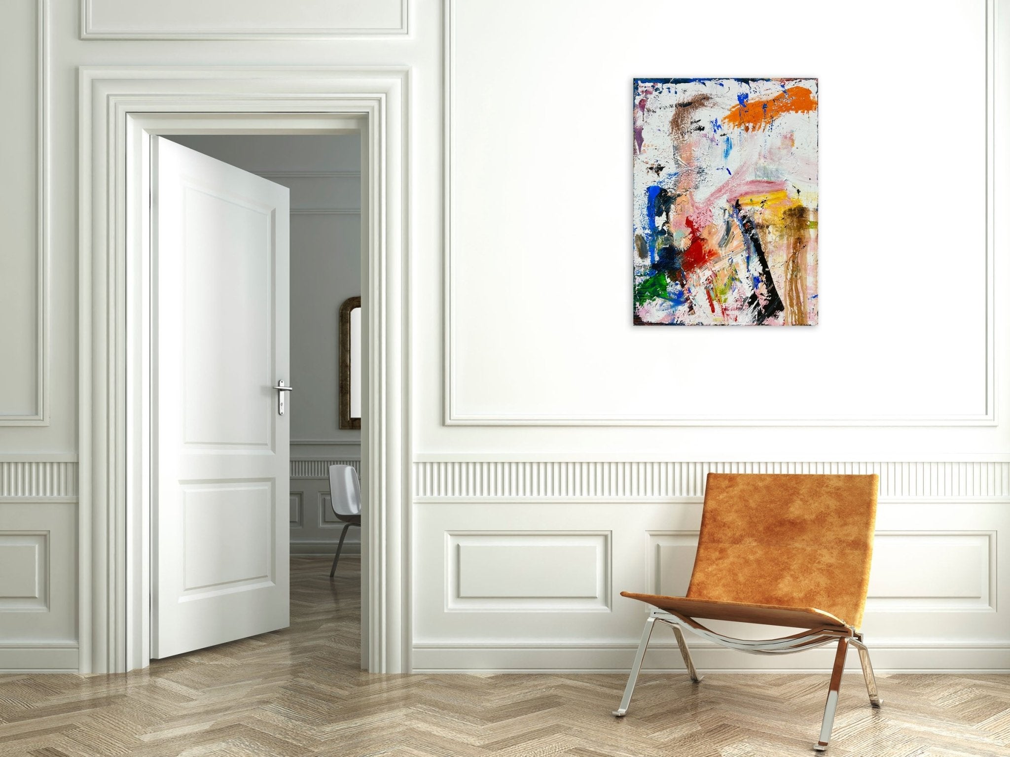 Girl from Newcastle - Tommaso Fattovich - Abstract Painting - Ideelart