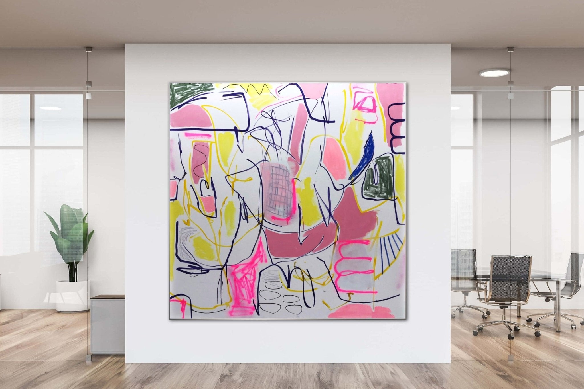 Living the high life - Manuela Karin Knaut - Abstract Painting - Ideelart