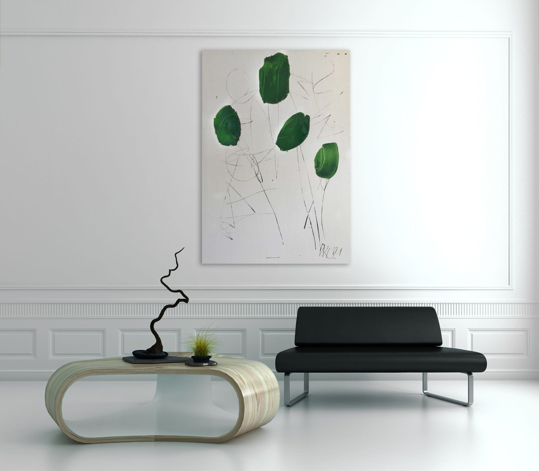 Untitled (No.4) - Paul Landauer - Abstract Painting - Ideelart