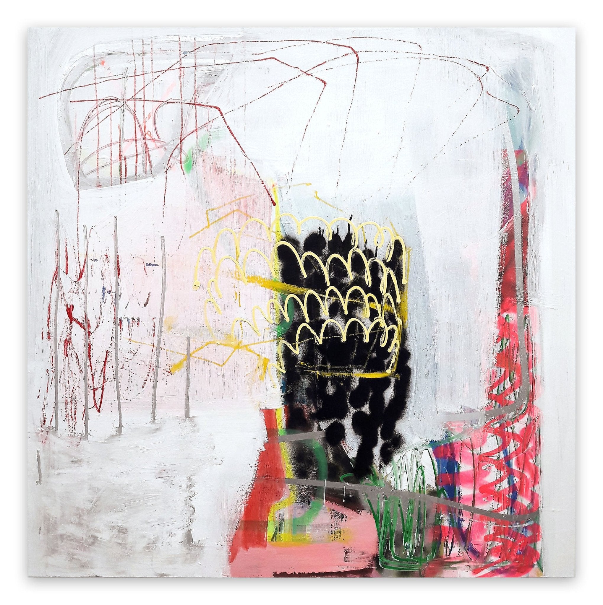 Ananas spritz - Ludovic Dervillez - Abstract Painting - Ideelart