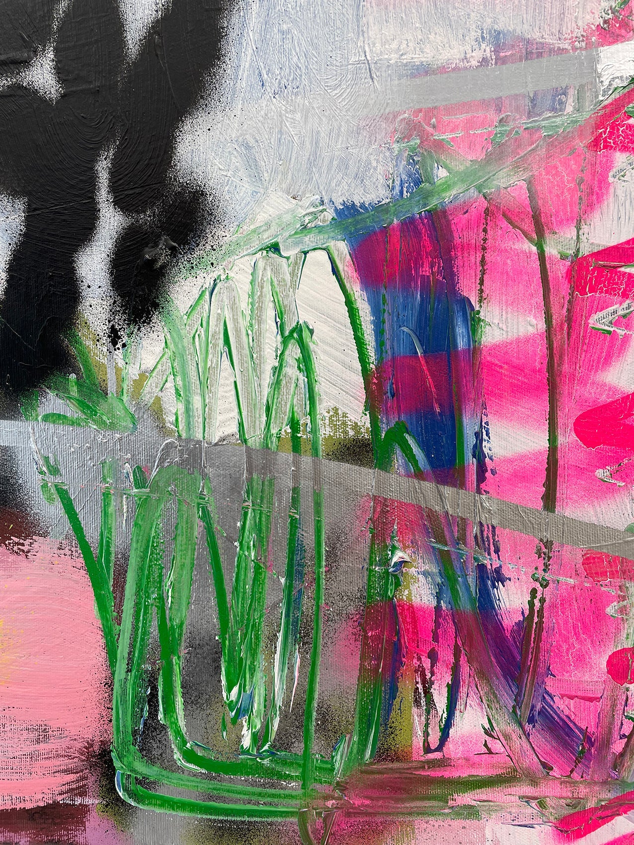 Ananas spritz - Ludovic Dervillez - Abstract Painting - Ideelart