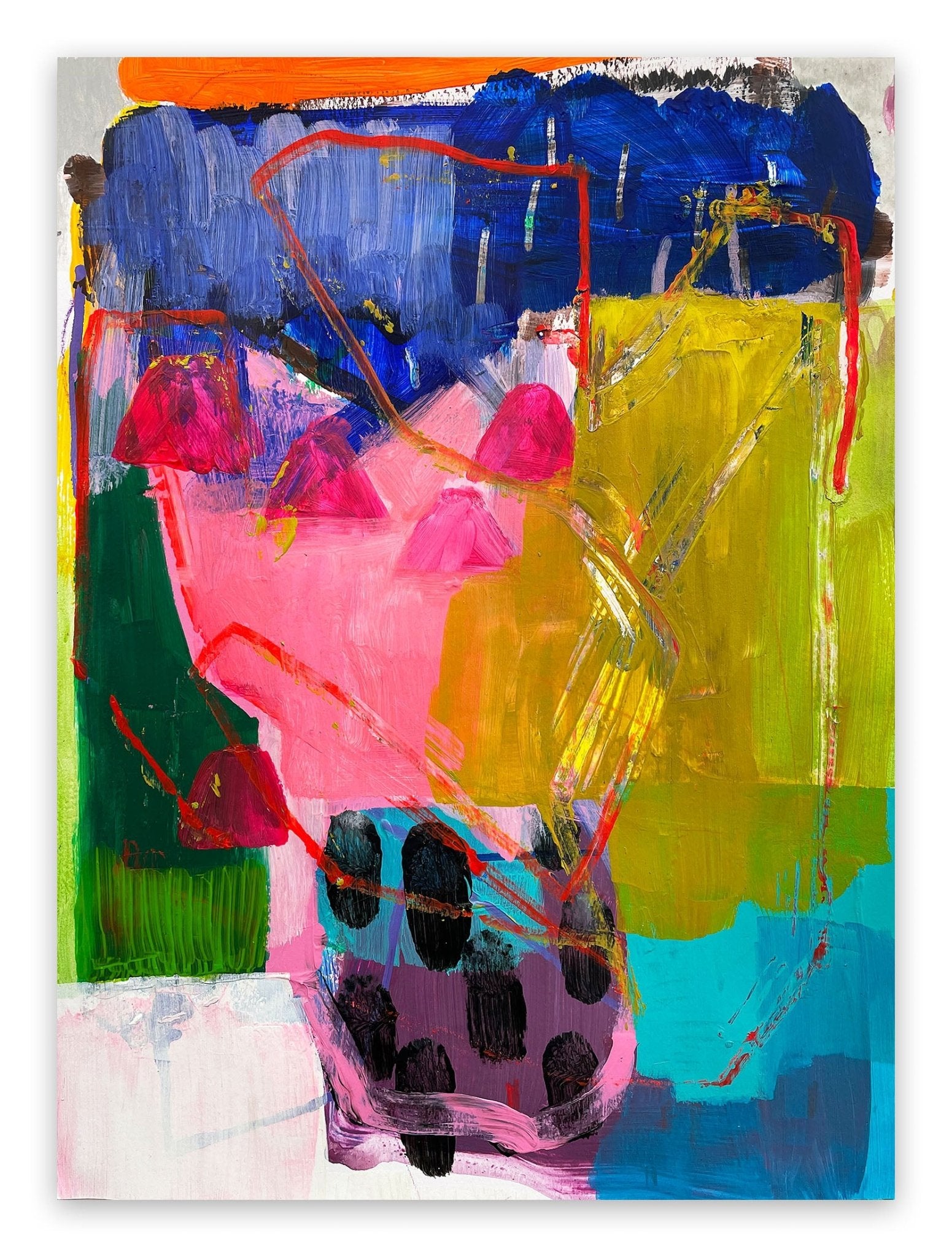 Like a familiy sunday - Ludovic Dervillez - Abstract Painting - Ideelart