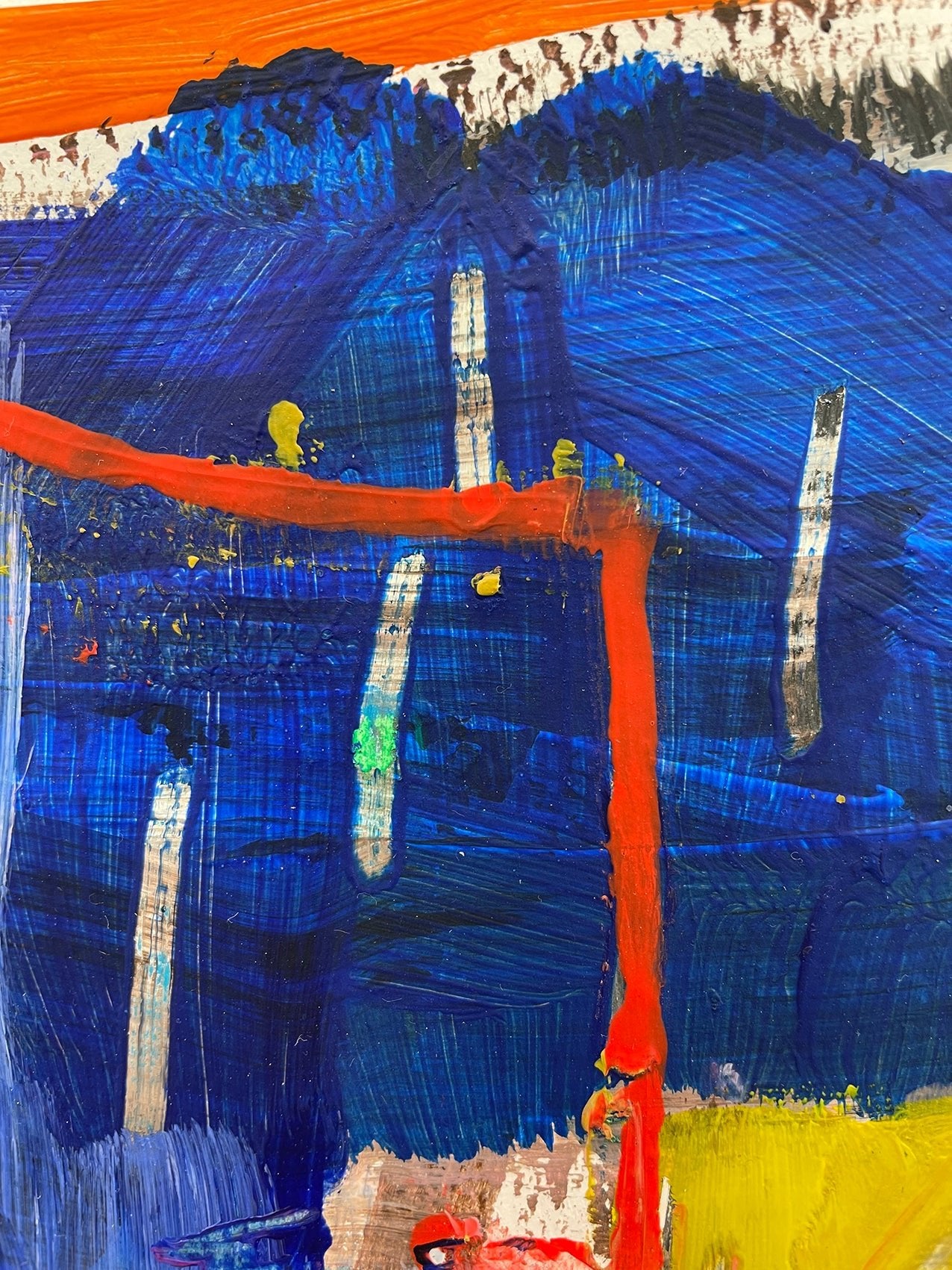 Like a familiy sunday - Ludovic Dervillez - Abstract Painting - Ideelart