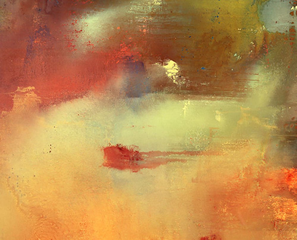 Simorgh Descending III - Yari Ostovany - Abstract Painting - Ideelart